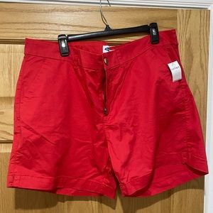 Old Navy shorts, red, 18, NWT